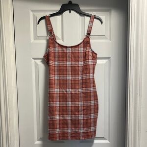 Forever 21 Red and White Plaid Mini Dress